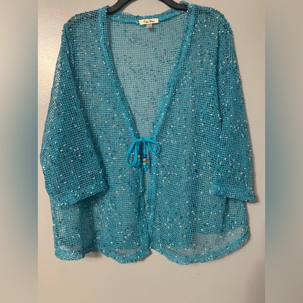 Onque Woman Sparkling Teal Jacket